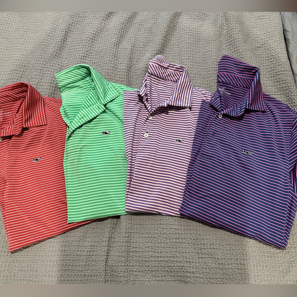 Four Vineyard Vines Polo Shirts